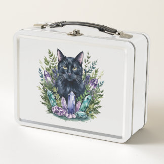 Box Boîte à lunch magique en cristal de chat noir