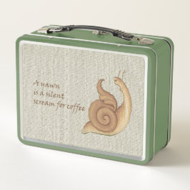 Box Boîte à lunch Métal Criant Escargot Médiéval