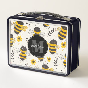 Box Boîte à lunch métallique Abeilles Capricieuses