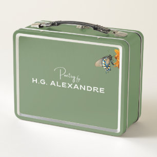 Box Boîte à lunch métallique « Poésie peinte doucement