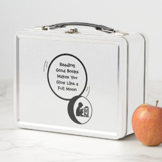Box Boîte à lunch métallique pour enfants qui lisent