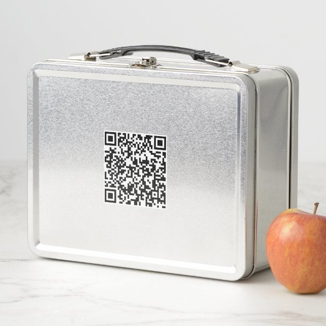 Box Boîte à lunch personnalisée avec code QR scannable (En situation)