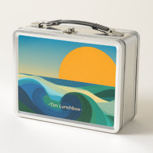 Box Boîte à lunch personnalisée Bauhaus Sunset de mili