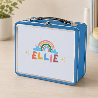 Box Boîte à lunch personnalisée école enfants arc-en-c
