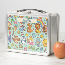 Boîte à lunch personnalisée pour enfants Alphaland