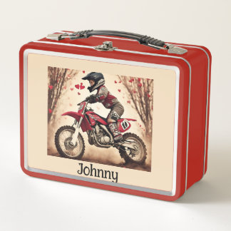 Box Boîte à lunch personnalisée pour enfants Motocross