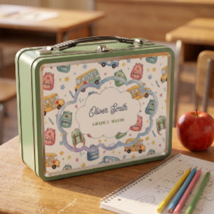 Box Boîte à lunch personnalisée pour enfants, nom et n
