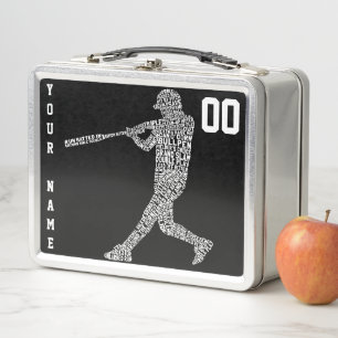 Box Boîte à lunch softball personnalisable