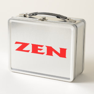 Box Boîte à lunch Zen rouge inoxydable