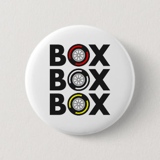 ‚Box Box‘ F1 Entwurf der Reifenkomponente Button