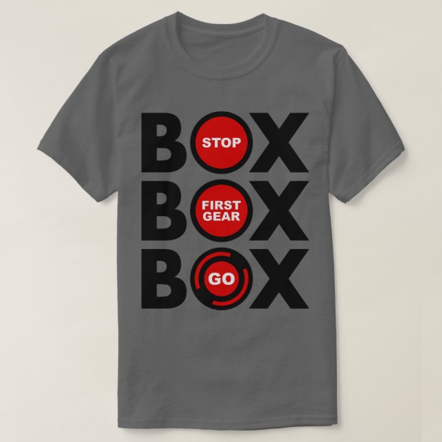 Box Box F1 Pitstop Lollipop Design T-Shirt (Design vorne)