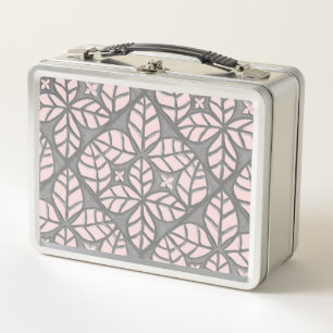 Box carreaux gris et rose Imprimer Boîte à lunch
