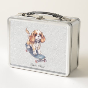 Box Cavalier King Charles Spaniel Boîte à lunch en mét