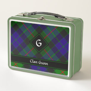 Box Clan Gunn Tartan Boîte à lunch en métal