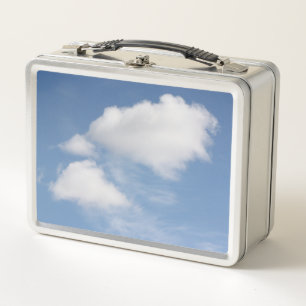 Box Clouds blancs Boîte à lunch en métal