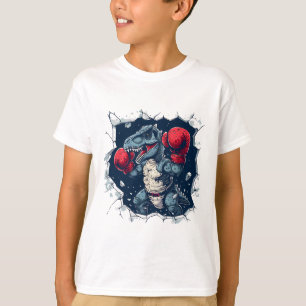 Box-Dinosaur-Boxer-T-Rex-Kickboxen-Dino-Boxen T-Shirt