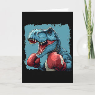 Box-Dinosaurier-Kostüm für Sport-Boxer-Liebhaber Karte
