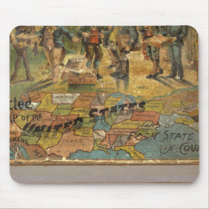 Box Dissected map, Vereinigte Staaten Mousepad