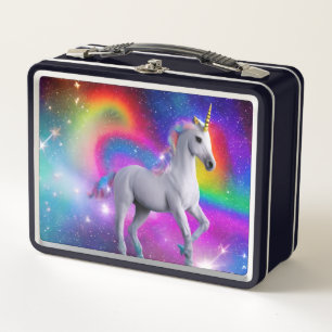 Box Espace Unicorne Boîte à lunch en métal