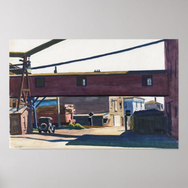 Box Factory, Gloucester | Edward Hopper | Poster (Vorne)