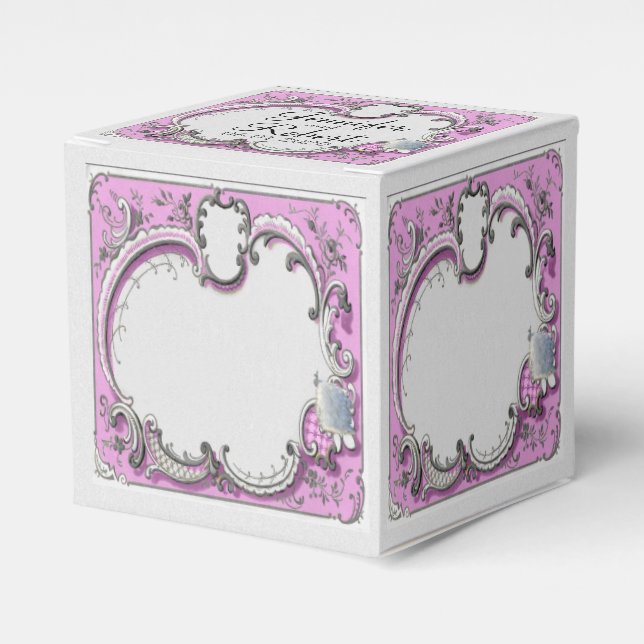 Box "French Deko Frame Posh Gastgeschenk Hochzeit" Geschenkschachtel (Vorderseite)