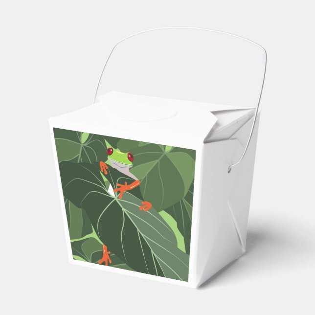 Box "Froggy Forest Favor" Geschenkschachtel (Vorderseite)