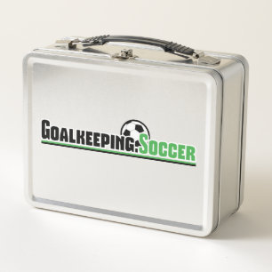 Box Goalkeeper.Boîte à lunch de soccer