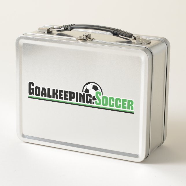 Box Goalkeeper.Boîte à lunch de soccer (Devant)