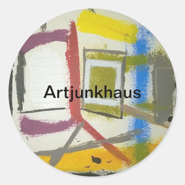 Box Hankamer Artjunkhaus Runder Aufkleber (Vorderseite)
