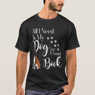 Box I Liebe Mein Hund lesen Bücher T-Shirt
