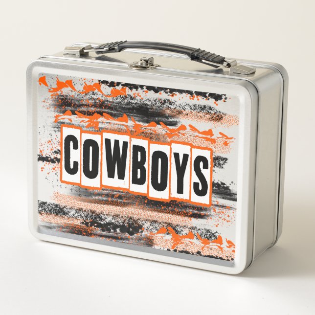 Box Kit boîte à lunch 070-COWBOYS sur mesure (Devant)