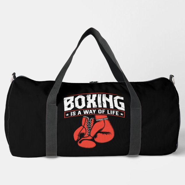 Box Lifestyle Rote Handschuhe Duffle Bag (Vorderseite)