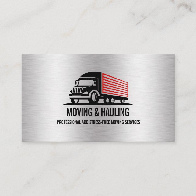 BOX-LKW-BEWEGUNG UND HAULING BERUFLICH VISITENKARTE (Vorderseite)
