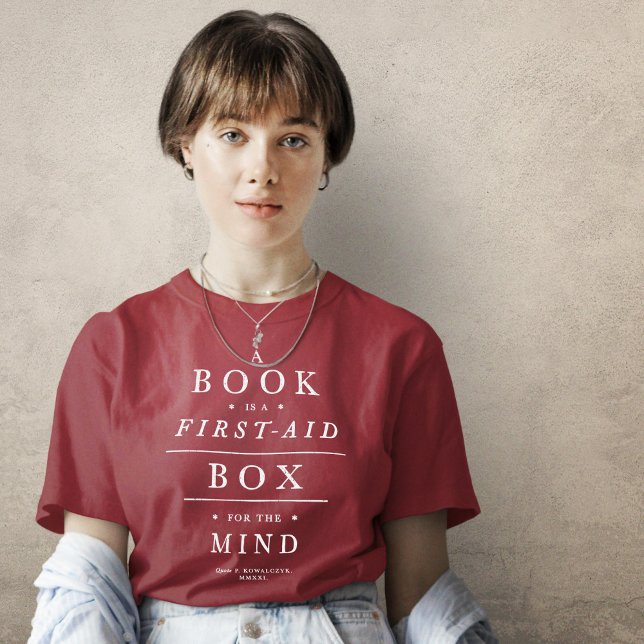 Box Mind Quote Magenta buchen T-Shirt (Von Creator hochgeladen)