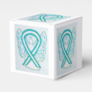 Box mit dem Gastgeschenk "Zervical Cancer Awarenes Geschenkschachtel