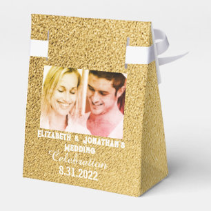 Box mit Foto und Weißtypografie Geschenkschachtel