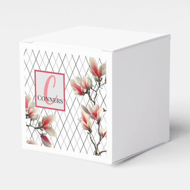 Box mit mit Monogramm Personalisierten Wildwood-Bl Geschenkschachtel (Vorderseite)