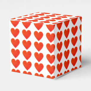 Box mit Niedlichem rotem Herz-Muster für klassisch Geschenkschachtel