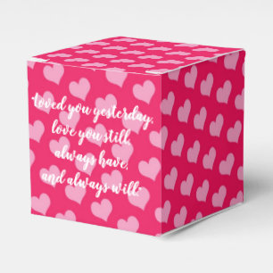 Box mit rosa Herzen Geschenkschachtel