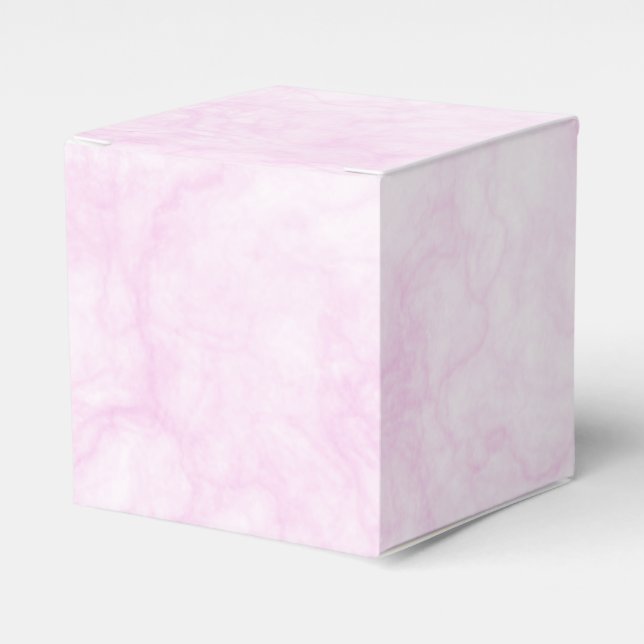 Box mit rosa marmorierten Gastgeschenke Hochzeiten Geschenkschachtel (Vorderseite)