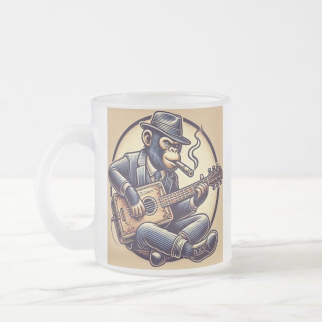 Box Monkey-Tasse Mattglastasse (Links)