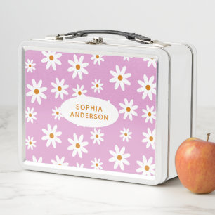 Box Motif de marguerite mignonne sur la boîte à lunch 