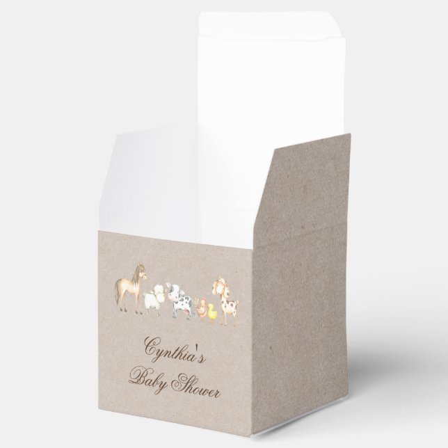 Box "Nutztiere" Geschenkschachtel (Geöffnet)