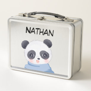 Box Panda Boy Boîte à lunch en métal