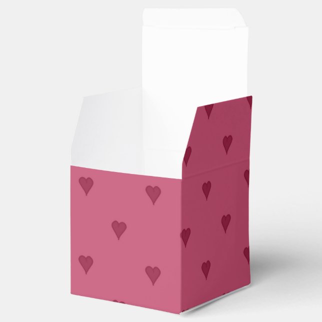 Box "Red Hearts Favor" Geschenkschachtel (Geöffnet)