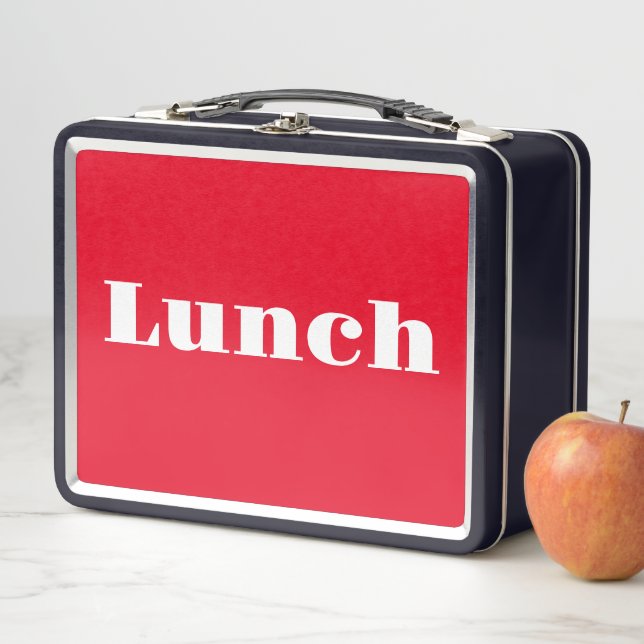 Box Retour À L'École LUNCH Logo Retro (En situation)