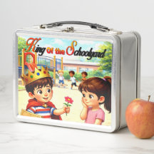 Roi de la cour d'école | Métal | Boîte à lunch