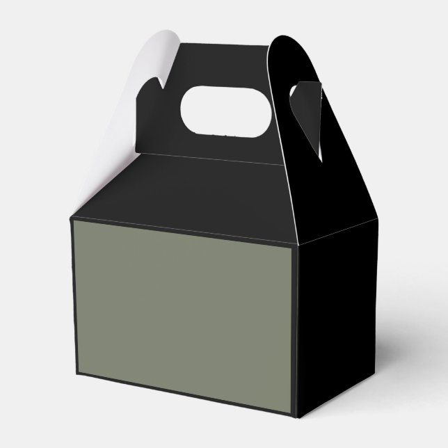 Box "Schwarz & Moss Green Custom Gevor" Geschenkschachtel (Vorderseite)