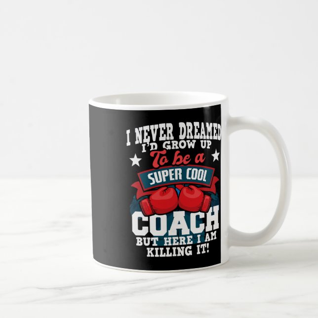 Box-Trainer - Kickboxen Kickboxer Fitnessstudio Bo Kaffeetasse (Rechts)