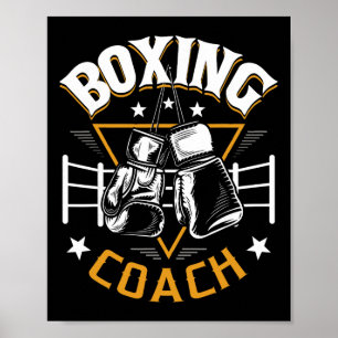 Box-Trainer - Kickboxen Kickboxer Fitnessstudio Bo Poster